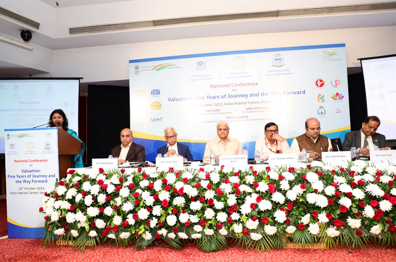 ICAI RVO, IOV RVF and ICMAI RVO in association with the IBBI organised a National Conference on 18th October 2022 at India Habitat Centre, New Delhi and celebrated the day as “Valuation Day”