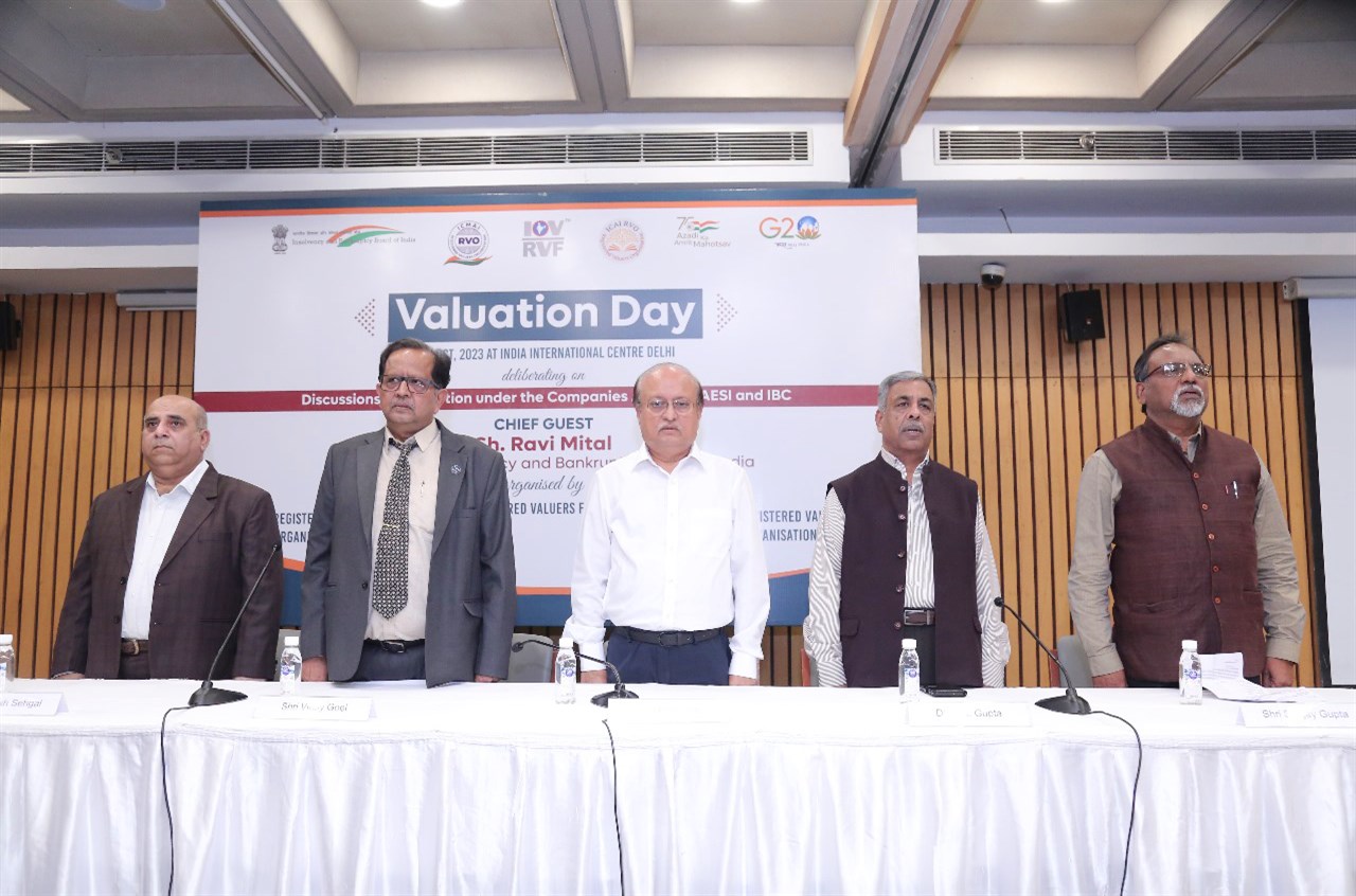 ICAI RVO along with ICMAI RVO and IOV RVF in association with the IBBI organised the “Valuation Day” Program on 18th October 2023 at India International Centre, New Delhi