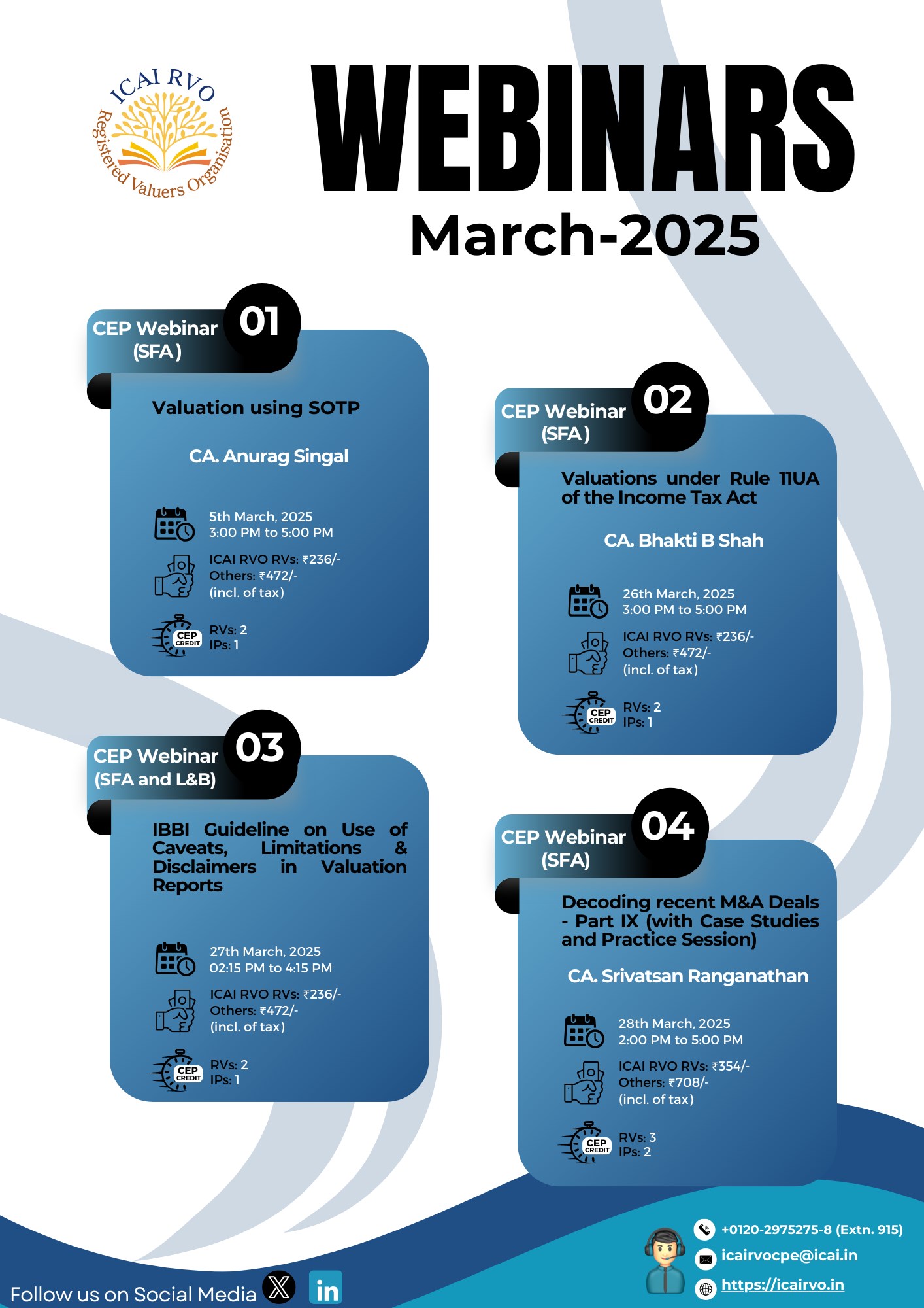 Webinars in March 2025